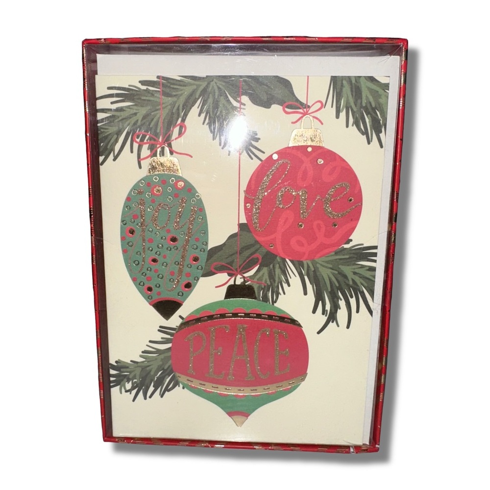 15 “Joy, Love, Peace” Holiday Greeting Cards